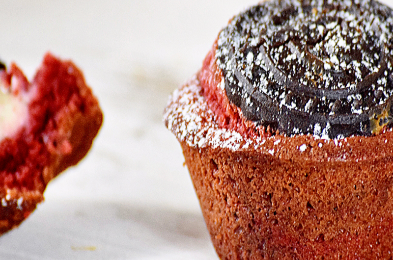 Red velvet cake muffins