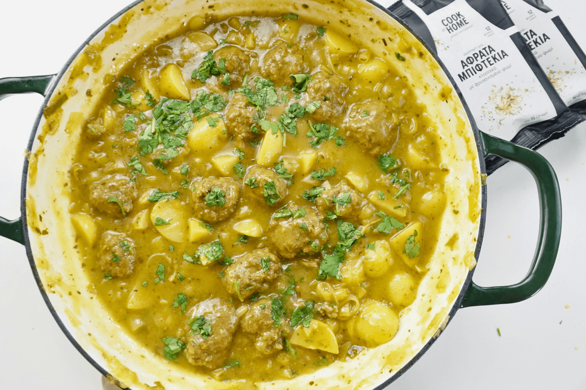 Κεφτεδάκια με Πράσο & Πατάτα — Με Cook at Home