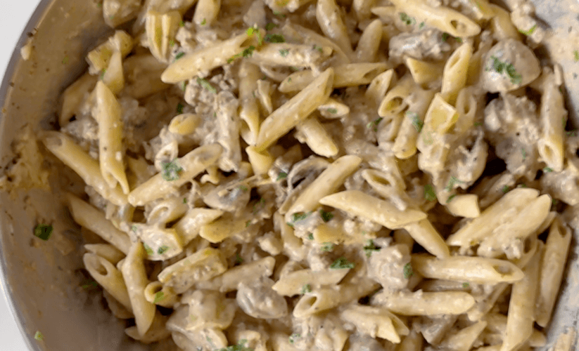 Creamy Pasta με Χοιρινό Κιμά
